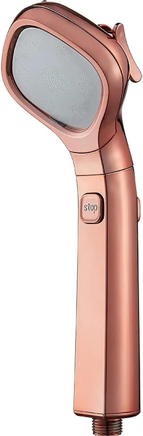سردوش فشاری با 4 حالت پشتیبانی از قطع آب تک لمسی، سردوش دستی قدرتمند صرفه جویی در آب (رزگلد)