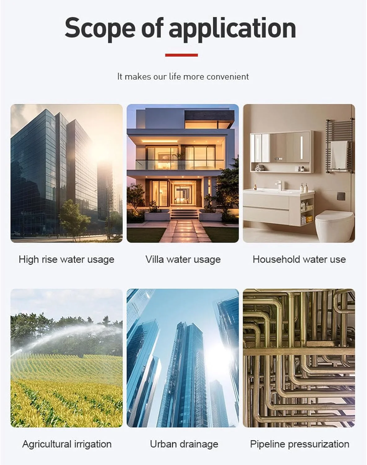 پمپ های دیافراگمی فشار آب صنعتی، 650 وات 3400 دور در دقیقه، ارتفاع 35 متر، خروجی 1 اینچ، تقویت فشار 40 لیتر در دقیقه، پمپ گریز از مرکز برای آبیاری، تخلیه استخر خانگی، آبپاش (AC220V)