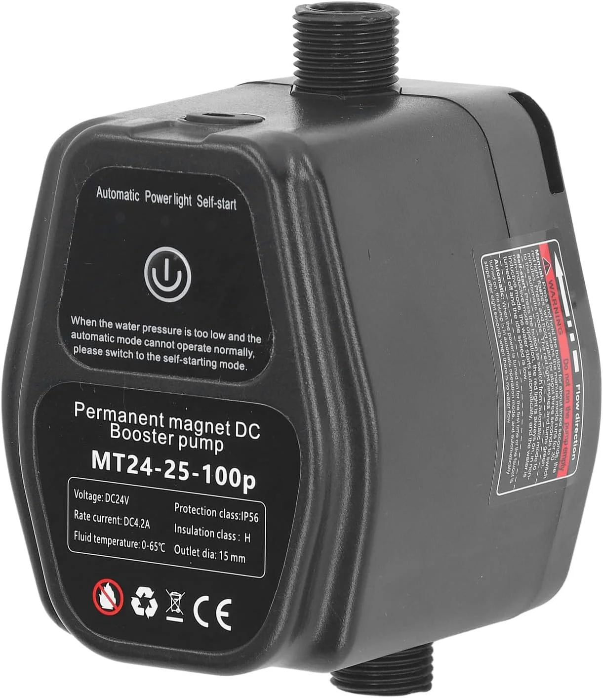 پمپ دوش، پمپ خورشیدی 24 ولت DC کم صدا با یادگیری هوشمندانه هوش مصنوعی 100 وات. موتور براشلس آهنربای دائم، حفاظت از کمبود آب، برای خانه، شلنگ، (پریز UK (100-240 ولت AC)) پمپ دوش، پمپ خورشیدی 24 ولت DC کم صدا با یادگیری هوشمندانه هوش مصنوعی 100 وات. موتور براشلس آهنربای دائم، حفاظت از کمبود آب، برای خانه، شلنگ، (پریز UK (100-240 ولت AC))