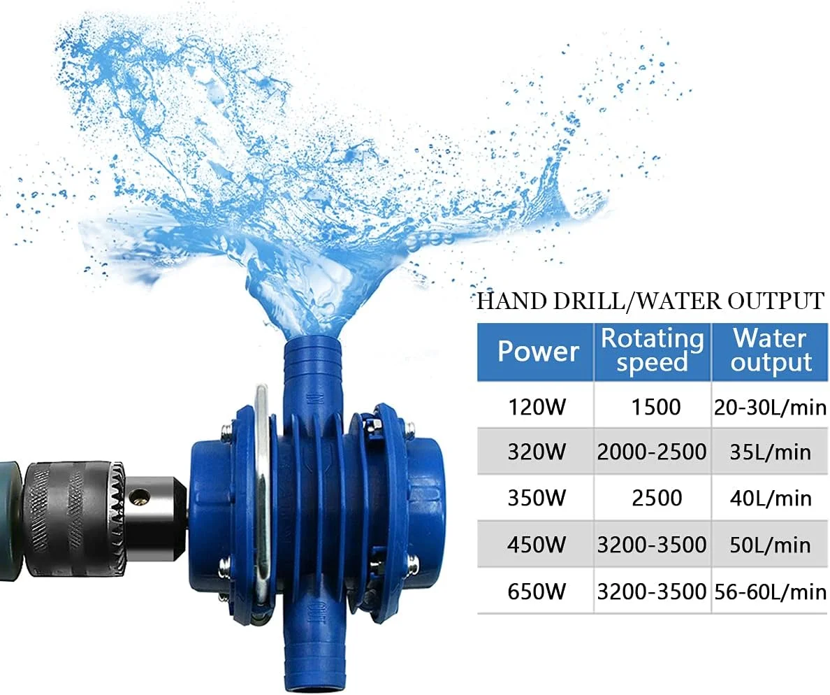 پمپ آب دریل دستی نورث‌بیر، پمپ خود مکش کوچک، پمپ سانتریفیوژ برقی سنگین