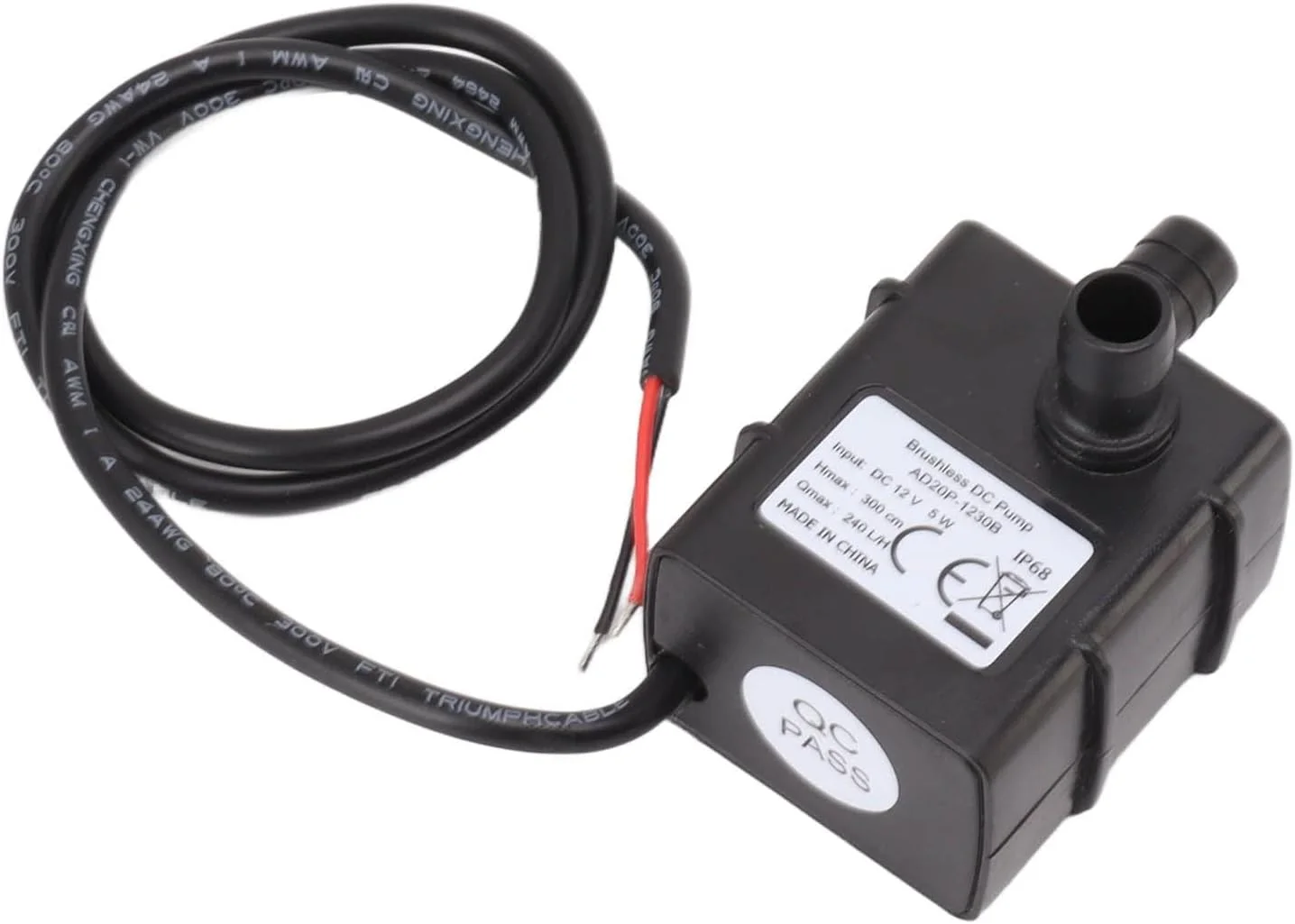 پمپ آبنما غوطه ور بدون برس با صدای کم 240 لیتر در ساعت، پمپ گریز از مرکز برای آبنمای موزیکال، تجهیزات آکواریوم