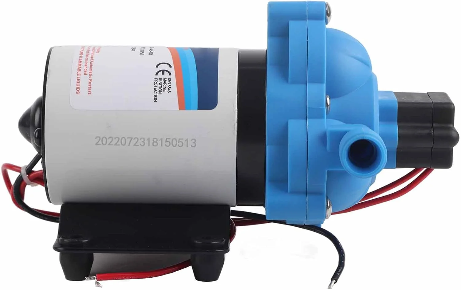 پمپ دیافراگمی Torvex، پمپ آب برقی با موتور خود مکش و نرخ 3.0GPM، پمپ فشار دیافراگمی DC برای سیستم آب قایق (F33-102-045-201 (24V)) پمپ دیافراگمی Torvex، پمپ آب برقی با موتور خود مکش و نرخ 3.0GPM، پمپ فشار دیافراگمی DC برای سیستم آب قایق (F33-102-045-201 (24V))