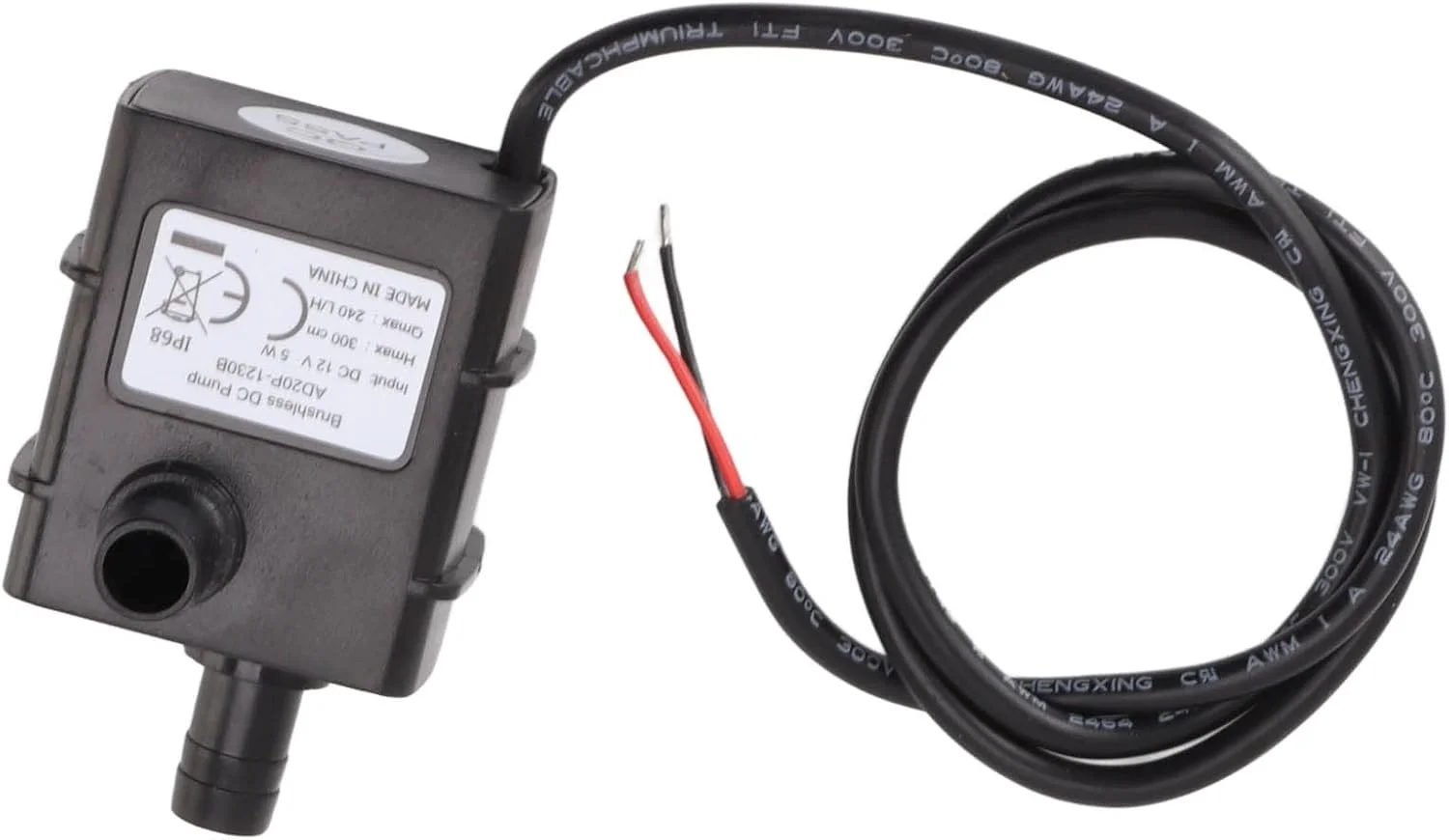 پمپ آبنما غوطه ور بدون برس با صدای کم 240 لیتر در ساعت، پمپ گریز از مرکز برای آبنمای موزیکال، تجهیزات آکواریوم