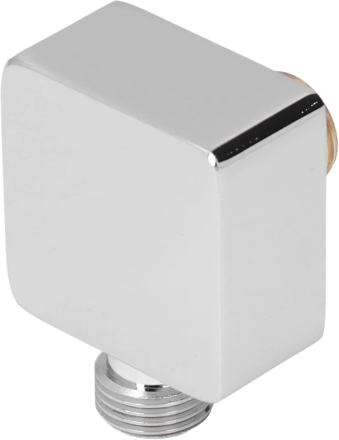 زانویی دوش مربعی، روکش کروم، نصب دیواری، G1/2، تمام مس، نر و ماده، زانویی دیواری یونیورسال برای دوش دستی