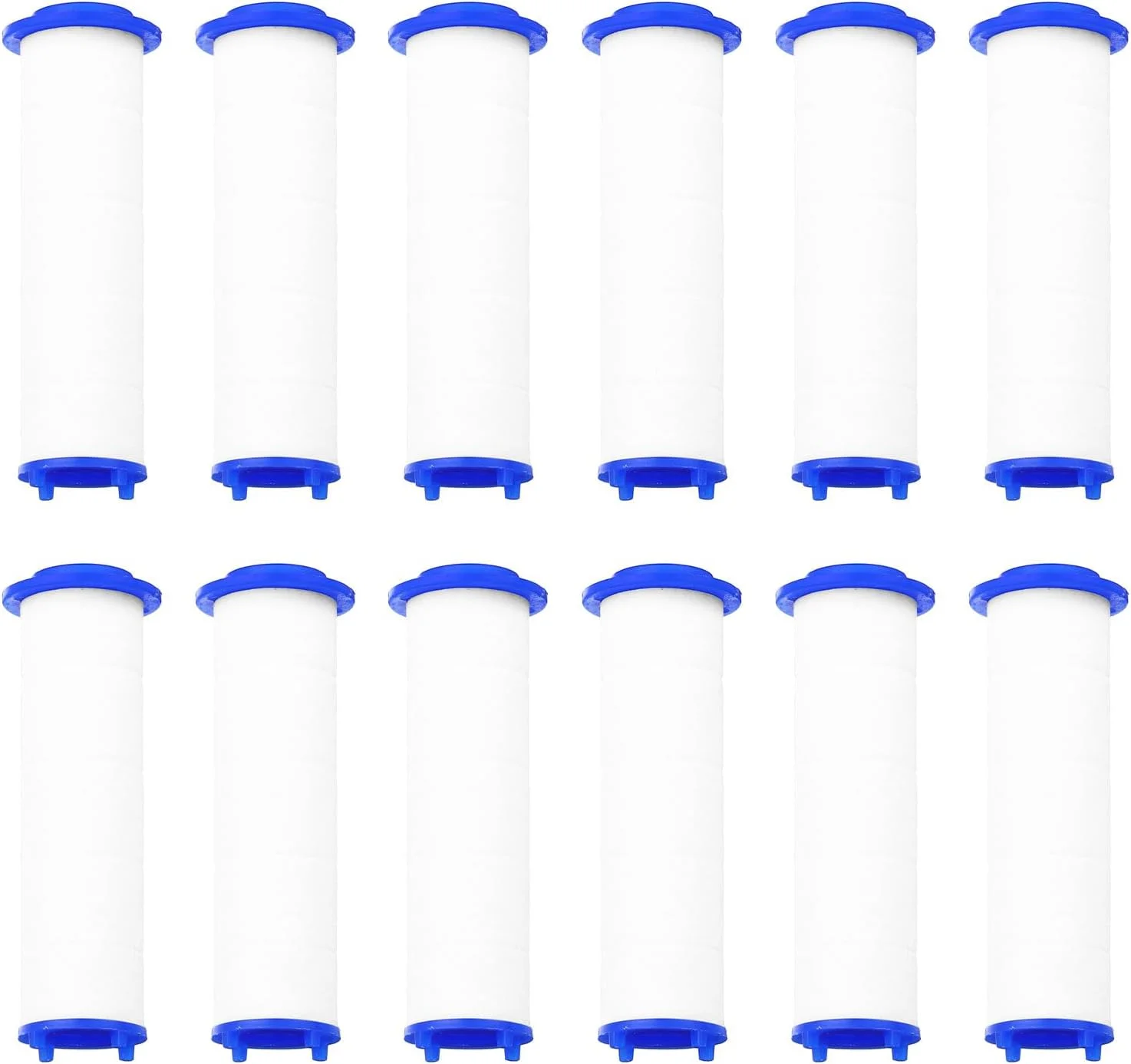 فیلتر سر دوش QUARKZMAN، بسته 12 عددی کارتریج فیلتر پنبه پلی پروپیلن 3 اینچی، جایگزین نازل دوش دستی فشار قوی