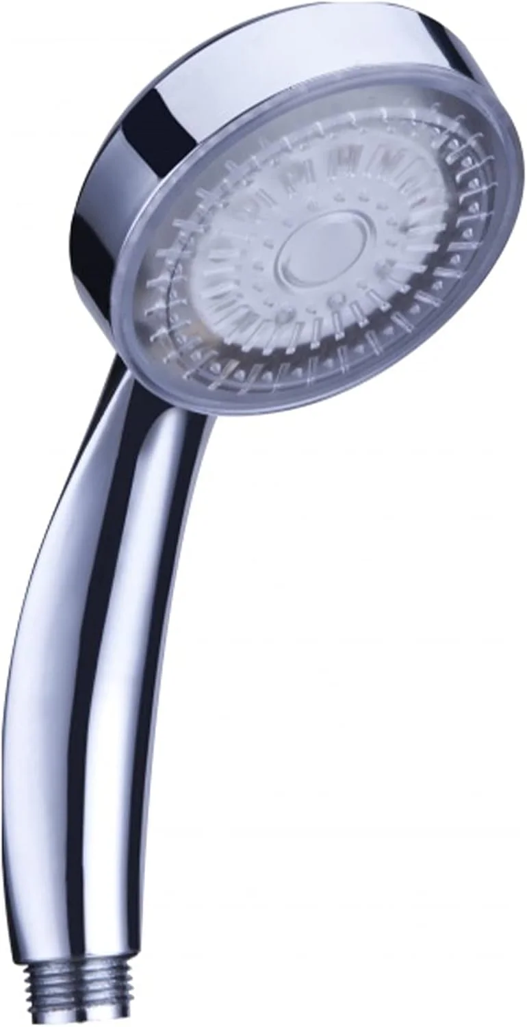 سردوش ال ای دی با نور فلش 3 رنگ تغییر خودکار و صرفه جویی در آب، سردوش دستی G1/2 جایگزین سردوش دستی حمام