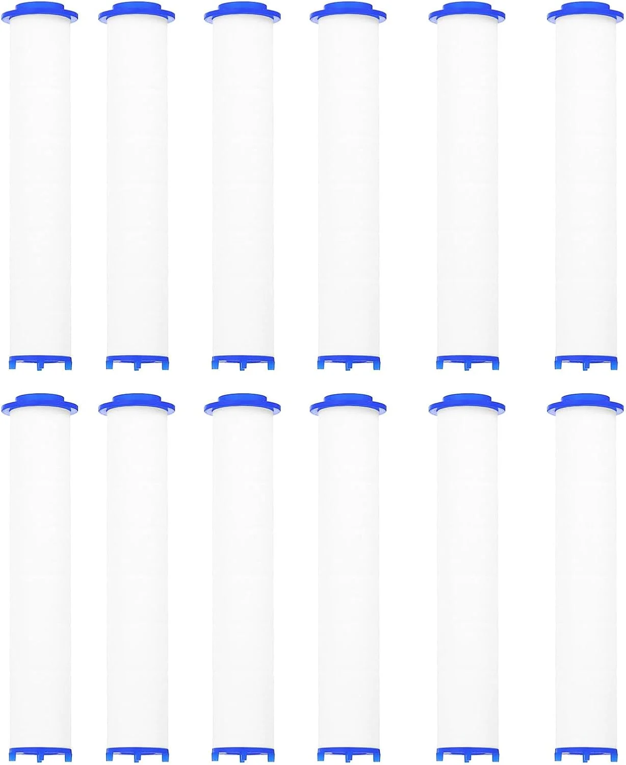 فیلتر سر دوش کوارکزمن 4.5 اینچی، کارتریج فیلتر پنبه ای PP، جایگزین نازل دوش دستی فشار قوی، بسته 12 عددی