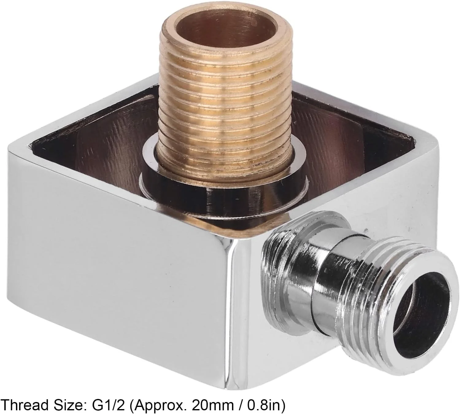 زانویی دیواری دوش، تمام مس، نصب دیواری، یونیورسال، نر و ماده، برای دوش دستی