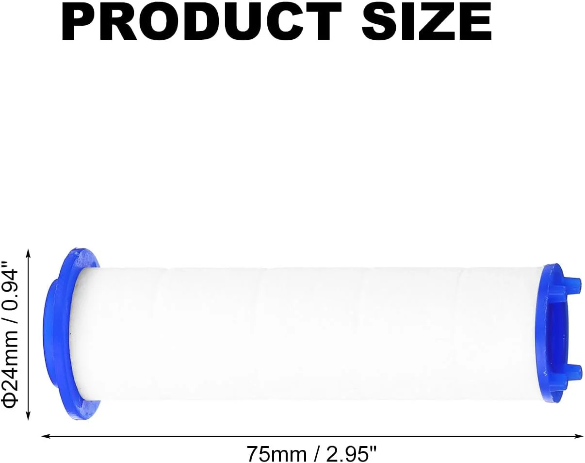 فیلتر سر دوش QUARKZMAN، بسته 12 عددی کارتریج فیلتر پنبه پلی پروپیلن 3 اینچی، جایگزین نازل دوش دستی فشار قوی