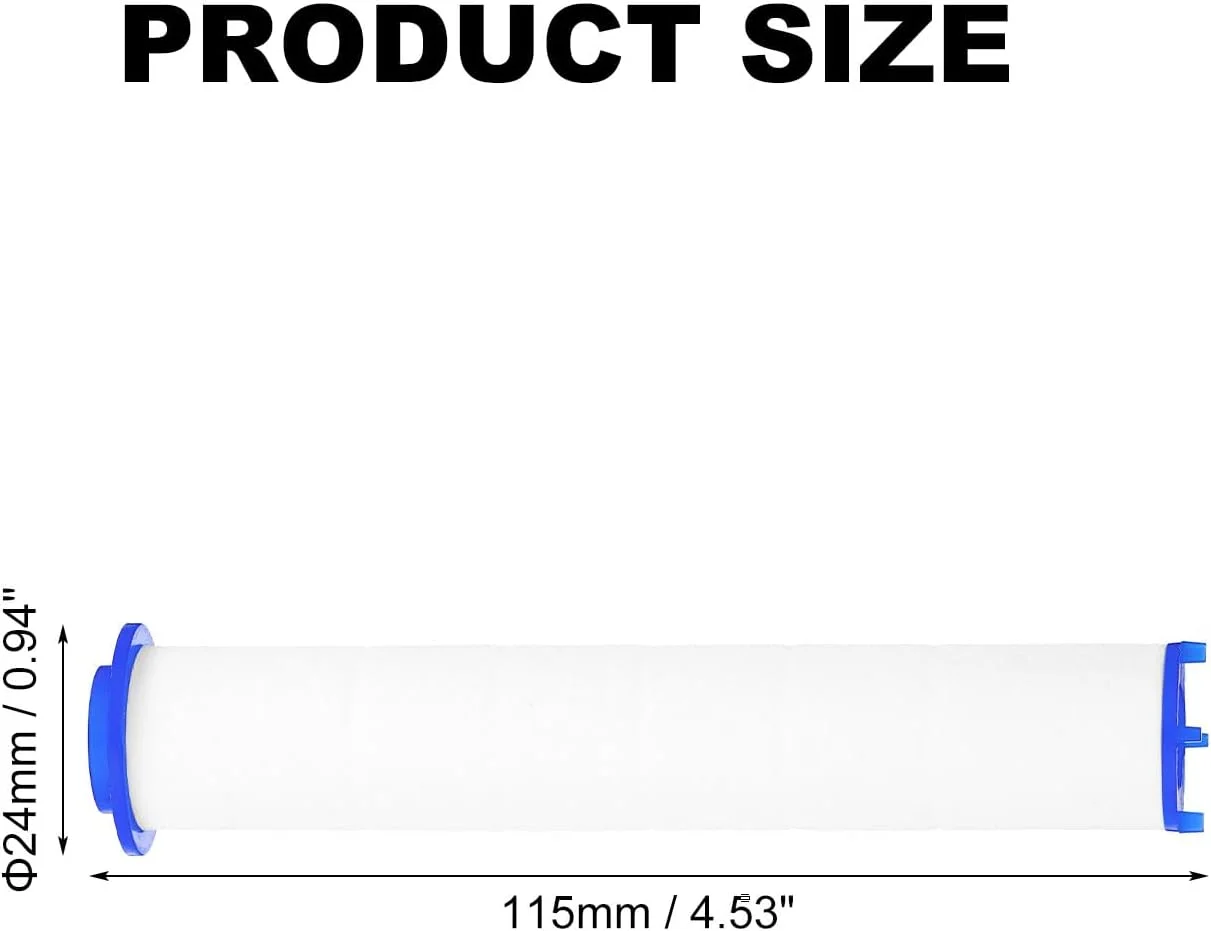 فیلتر سر دوش کوارکزمن 4.5 اینچی، کارتریج فیلتر پنبه ای PP، جایگزین نازل دوش دستی فشار قوی، بسته 12 عددی