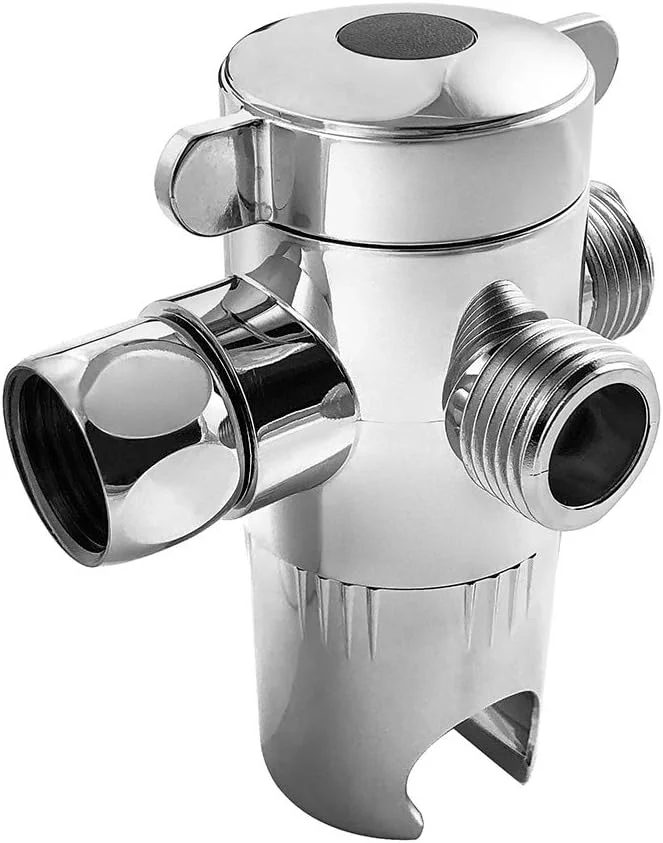 شیر سه راهی تغییر مسیر دوش QWORK سایز ½ اینچ به همراه نگهدارنده دوش دستی، مناسب برای لوازم جانبی سخت افزاری دوش حمام شیر سه راهی تغییر مسیر دوش QWORK سایز ½ اینچ به همراه نگهدارنده دوش دستی، مناسب برای لوازم جانبی سخت افزاری دوش حمام