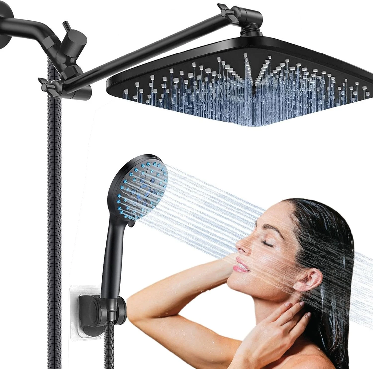 سردوش بارانی، سردوش دستی حمام قابل تنظیم | دارای 5 حالت اسپری برای سالمندان، کودکان و بزرگسالان