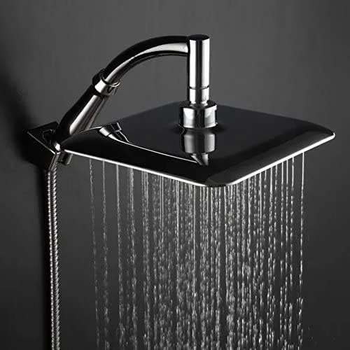 سردوش بارانی مربعی 9 اینچی چرخان 360 درجه DIYIER با فیلتراسیون یونی، فشار قوی و صرفه جویی در آب، مناسب برای پاییز و زمستان