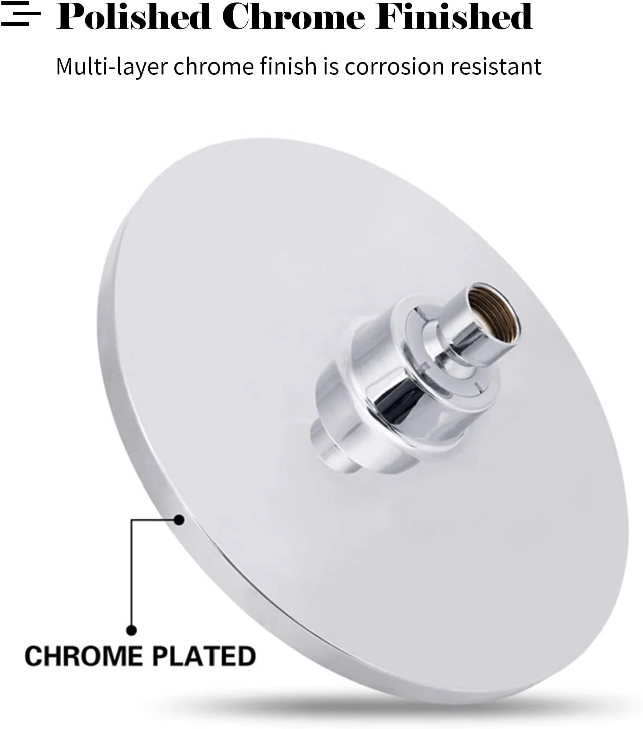 سردوش حمام، ست سردوش بارانی شامل سردوش بارانی 8 اینچی و سردوش دستی 3 حالته به همراه شلنگ، پایه و سه راهی، روکش کروم براق و فشار قوی