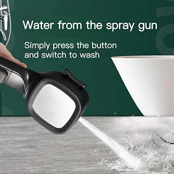 دوش دستی پرفشار ریجی با ۴ حالت - دوش فیلتردار با دکمه توقف، دارای جت‌های قدرتمند داخلی، اسپری دوش قدرتمند حتی با فشار آب کم