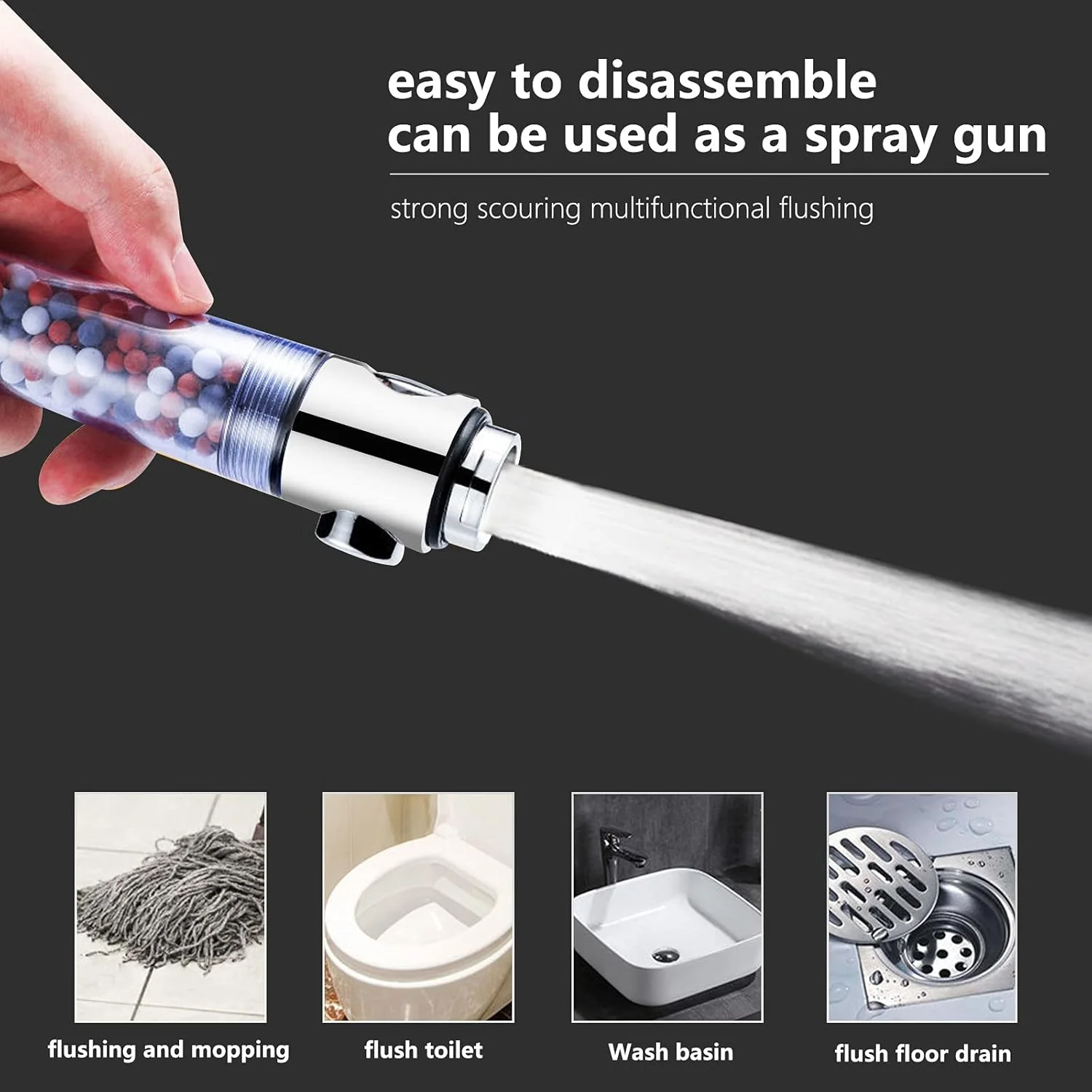 سردوش حمام REHAVE، اسپری دوش جت فیلتردار، فشار قوی 3 حالته، سردوش های اسپری دستی برای پوست و موی خشک، بارندگی بزرگ سوپرشارژ فیلتر دستی، مهره های سنگ معدنی تصفیه کننده