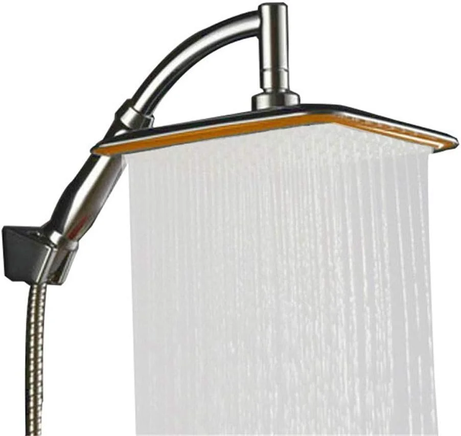 سردوش حمام چرخشی 360 درجه 9 اینچی صرفه جویی در آب ABS با بازوی کشیده و سردوش دستی باریک