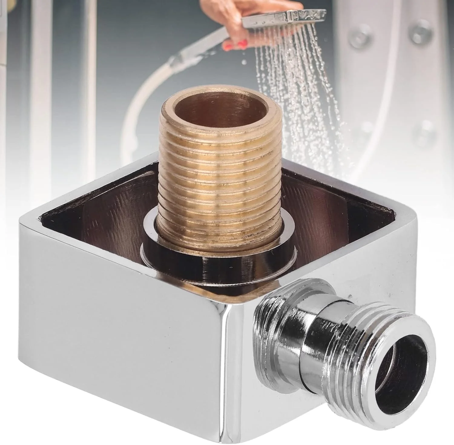 زانویی دوش، زانویی دیواری مقاوم در برابر خراش با دمای کارکرد جهانی 0-90 درجه سانتیگراد برای اتاق دوش دستی