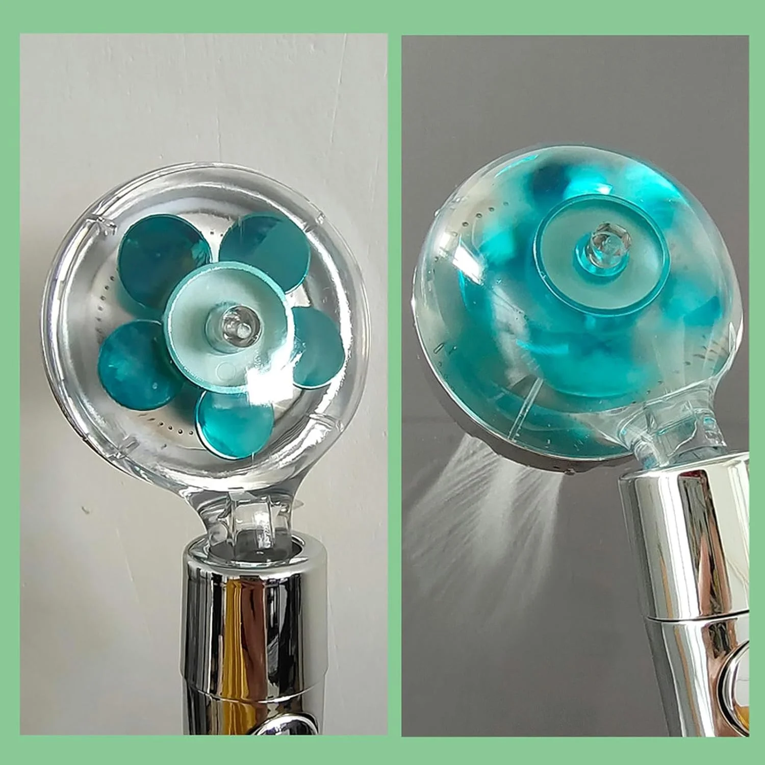 سری دوش فن توربو با قابلیت چرخش 360 درجه، صرفه جویی در مصرف آب، نازل دوش دستی فشار قوی برای حمام