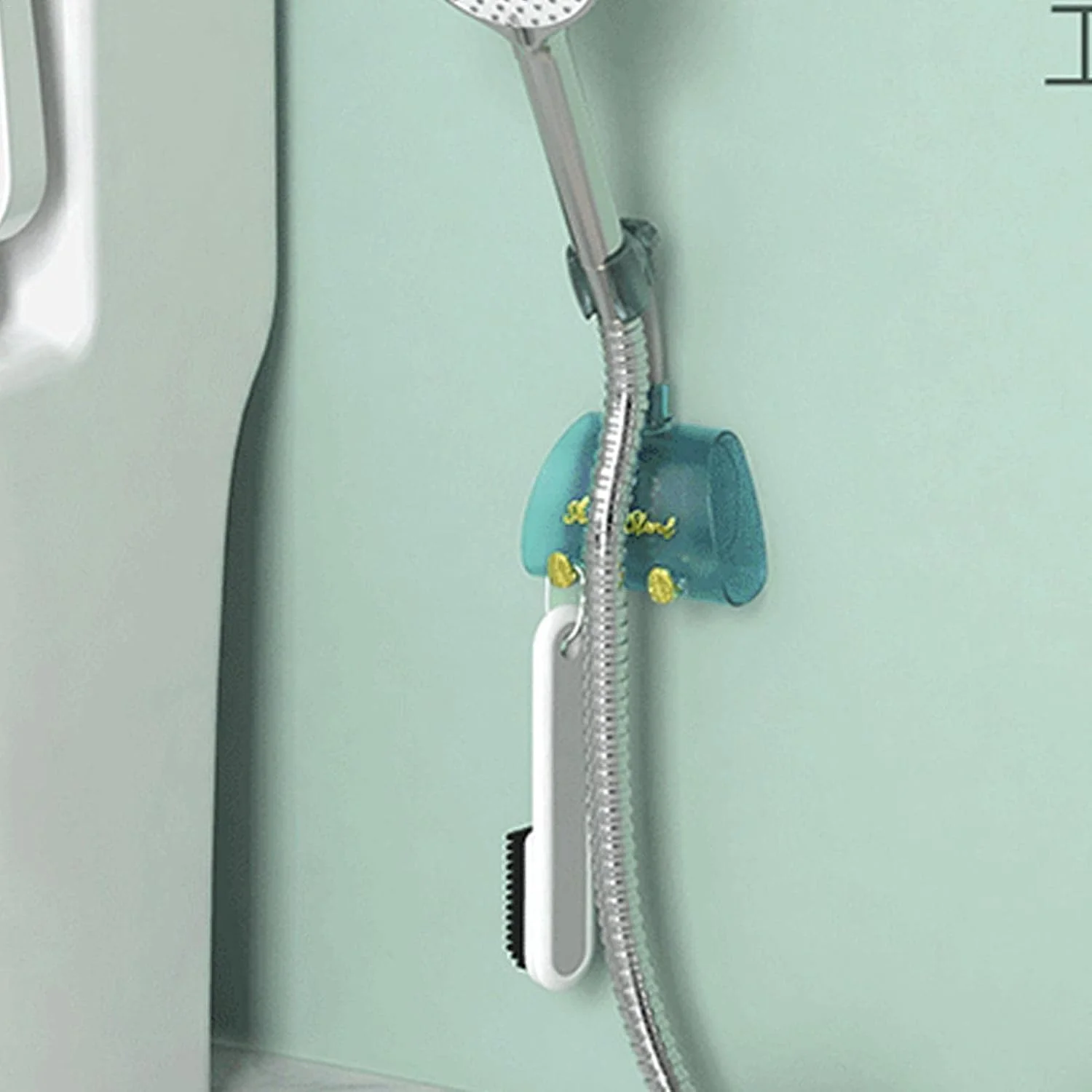 نگهدارنده دوش - نگهدارنده سر دوش قابل تنظیم 360 درجه، پایه سر دوش دستی ضد آب با چسب قوی و نصب روی دیوار، مناسب برای دوش RV، دوش حمام کودکان