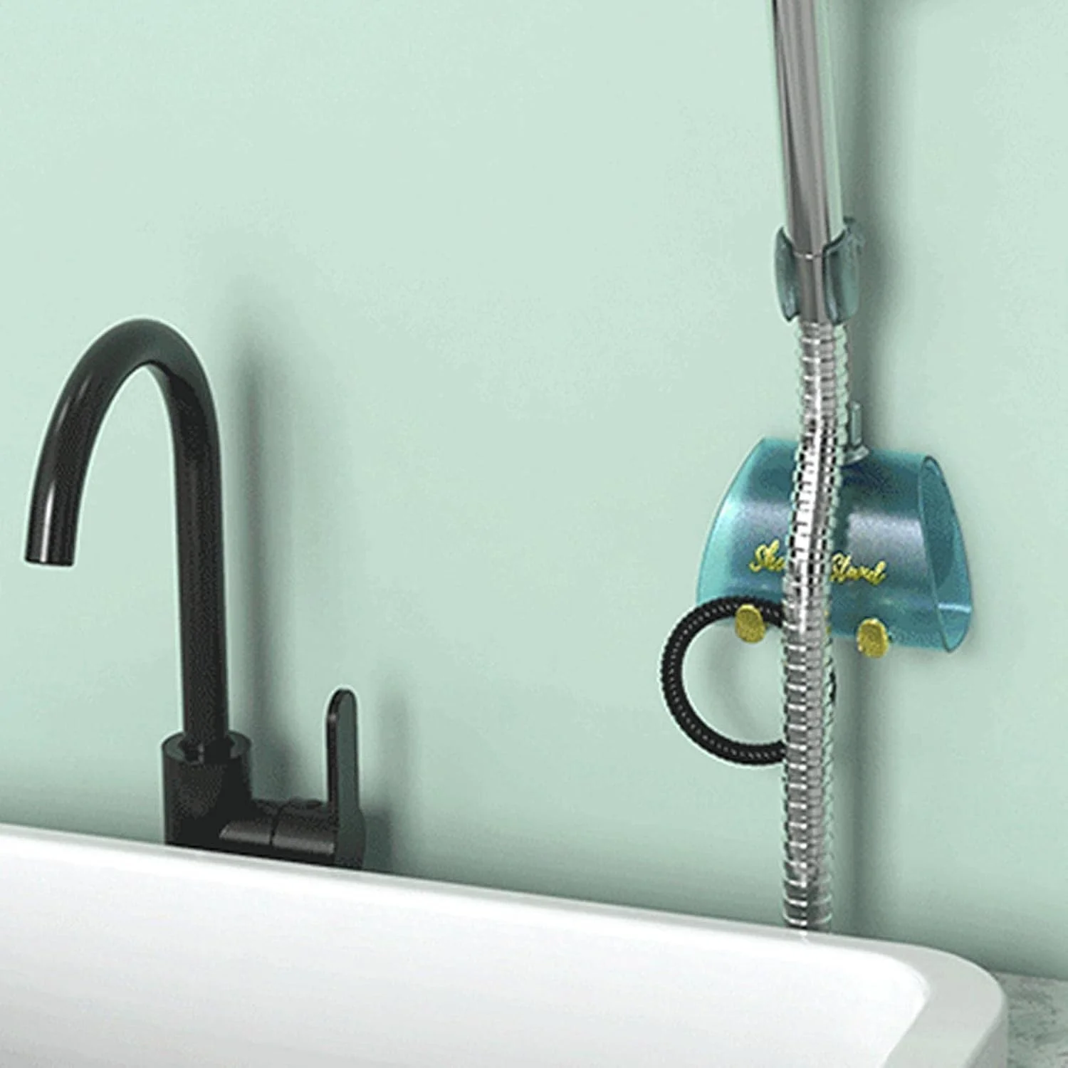 نگهدارنده دوش - نگهدارنده سر دوش قابل تنظیم 360 درجه، پایه سر دوش دستی ضد آب با چسب قوی و نصب روی دیوار، مناسب برای دوش RV، دوش حمام کودکان