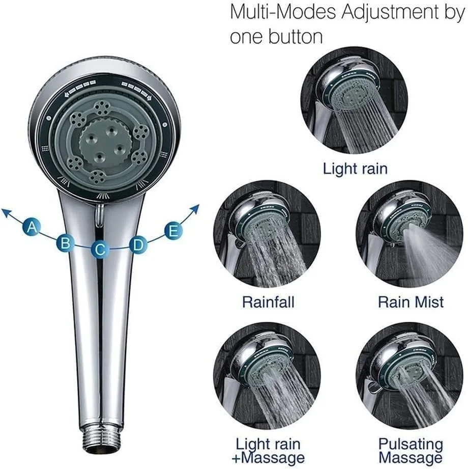 سردوش حمام با 5 حالت مختلف، سردوش دستی تک حالته با روکش کروم براق