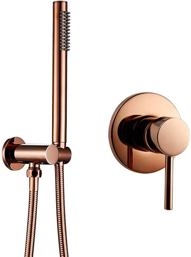 سردوش حمام رزگلد، ست سردوش دستی، سردوش بارانی برنجی، یک حالت پاشش، سردوش ماساژ اسپا، سردوش دستی گرد