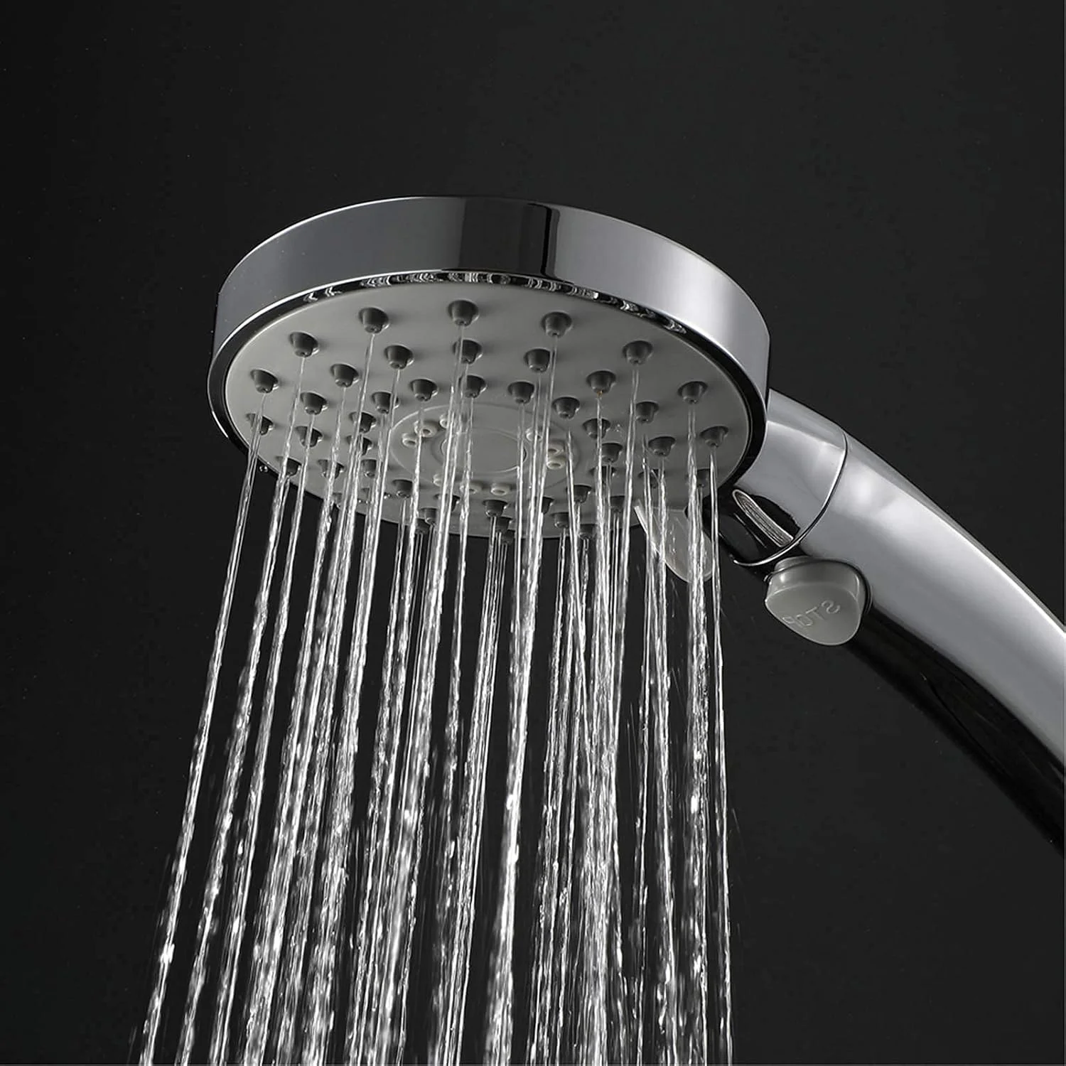 سردوش دستی کروم ABS با 3 حالت پاشش و نازل سیلیکونی