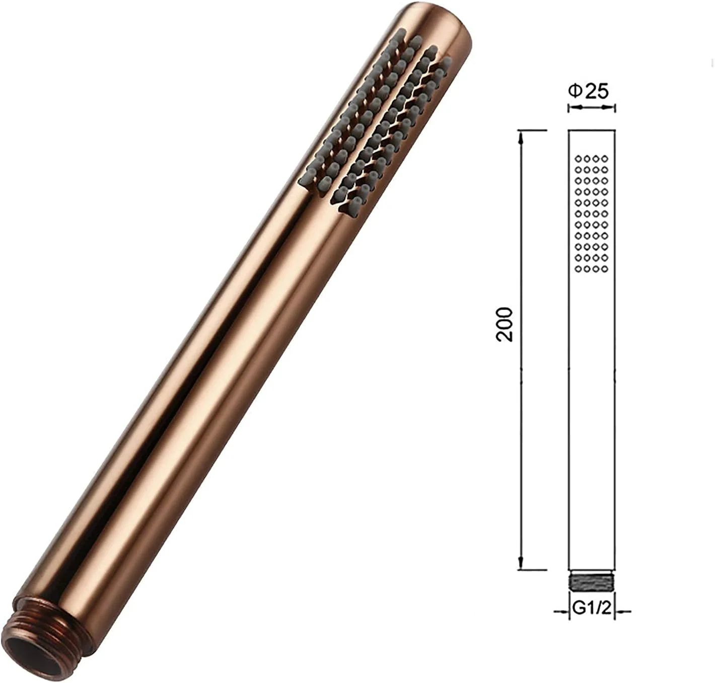 سردوش دستی رزگلد، ست سردوش دستی با دسته تکی برنجی، سردوش بارانی، سردوش گرد دستی با نازل سیلیکونی