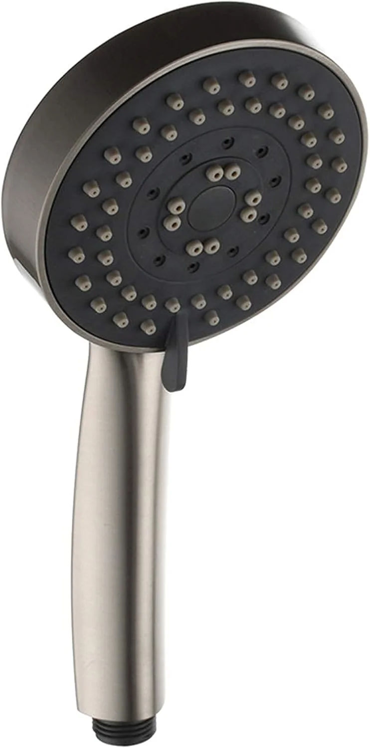 سردوش دستی ABS با 5 حالت پاشش و نازل سیلیکونی، روکش کروم