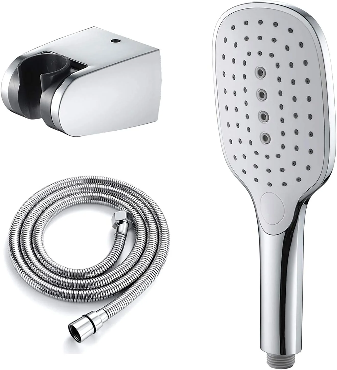 سردوش دستی کروم، سردوش دستی ABS، سردوش بارانی با 3 حالت پاشش، سردوش دستی مربعی با نازل سیلیکونی