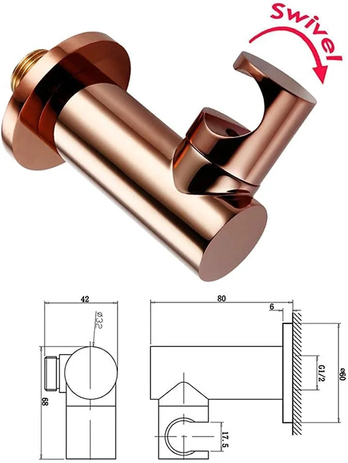 سردوش دستی رزگلد، ست سردوش دستی برنجی، سردوش بارانی، سردوش تک حالته، سردوش دستی گرد با نازل سیلیکونی