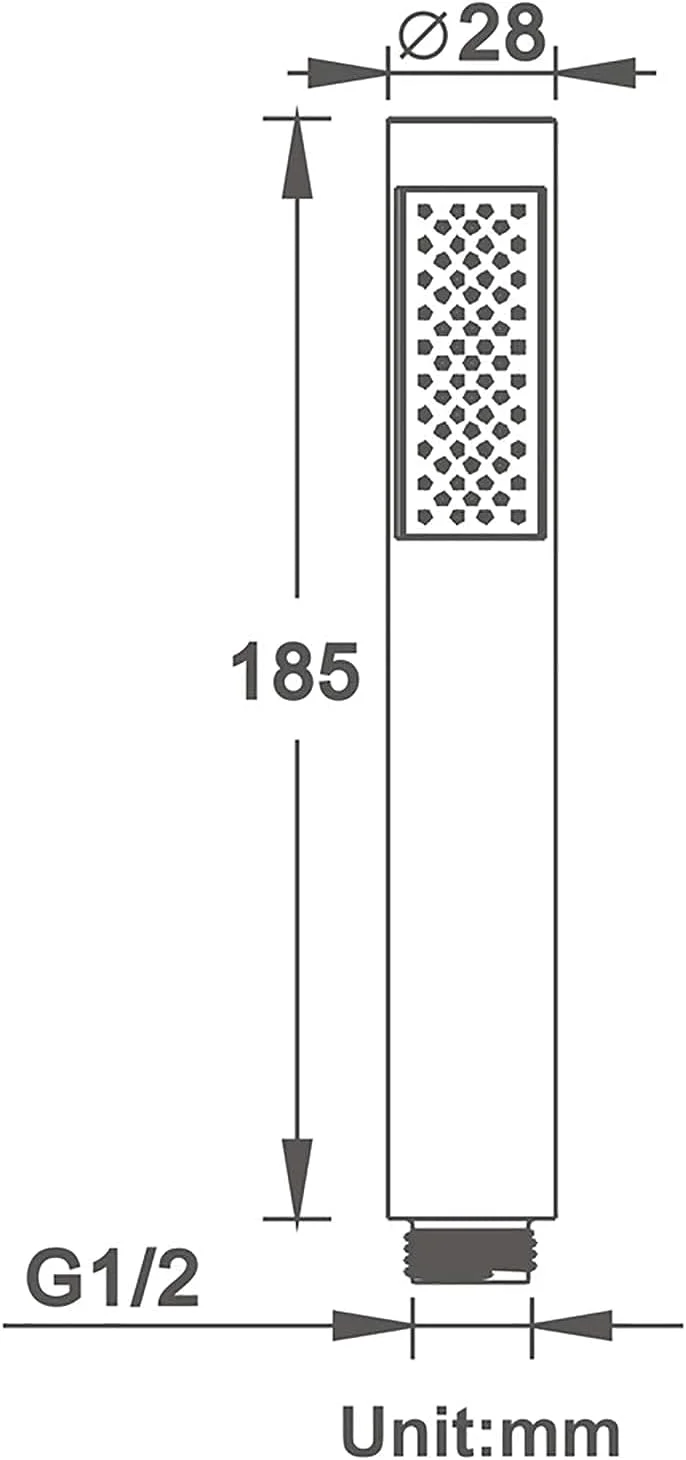 سردوش دستی سردوش برنجی دستی سردوش بارانی یک حالته سردوش گرد دستی با نازل سیلیکونی G 1 2 Int