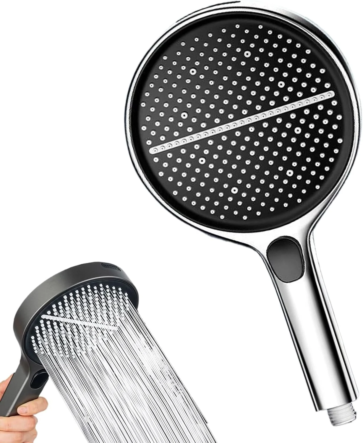 سردوش حمام با سر دوشی دستی - سردوش حمام با فشار قوی - سردوش بارانی با تنظیمات قابل تغییر، لوازم جانبی حمام برای خانه، آپارتمان، حمام، بزرگسالان، کودکان، حیوانات خانگی، هتل