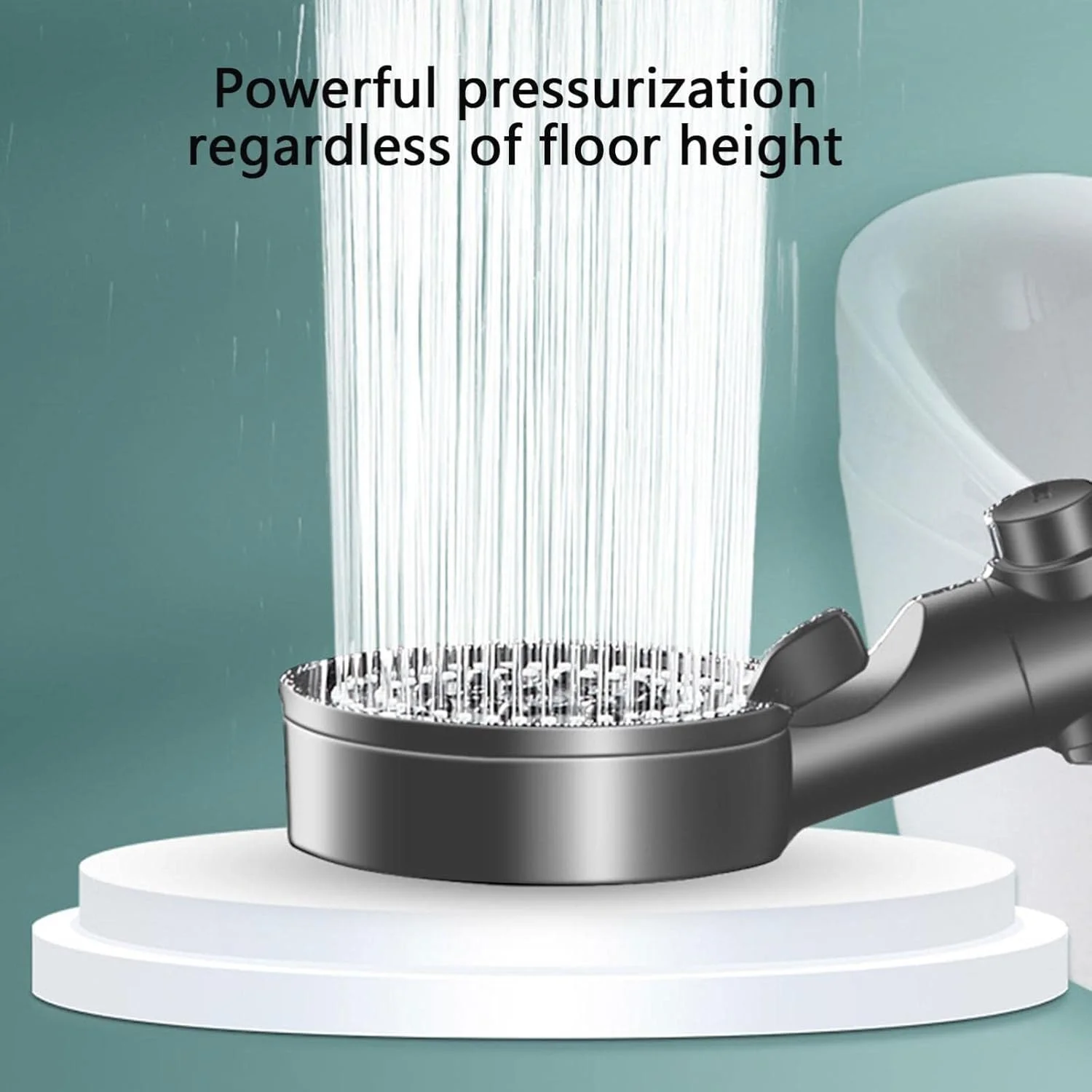 سردوش حمام - سردوش دستی فشار قوی با فیلتر کربن - سردوش فیلتردار نرم کننده آب سخت، سردوش دستی فشار قوی با 5 حالت اسپری (خاکستری) سردوش حمام - سردوش دستی فشار قوی با فیلتر کربن - سردوش فیلتردار نرم کننده آب سخت، سردوش دستی فشار قوی با 5 حالت اسپری (خاکستری)