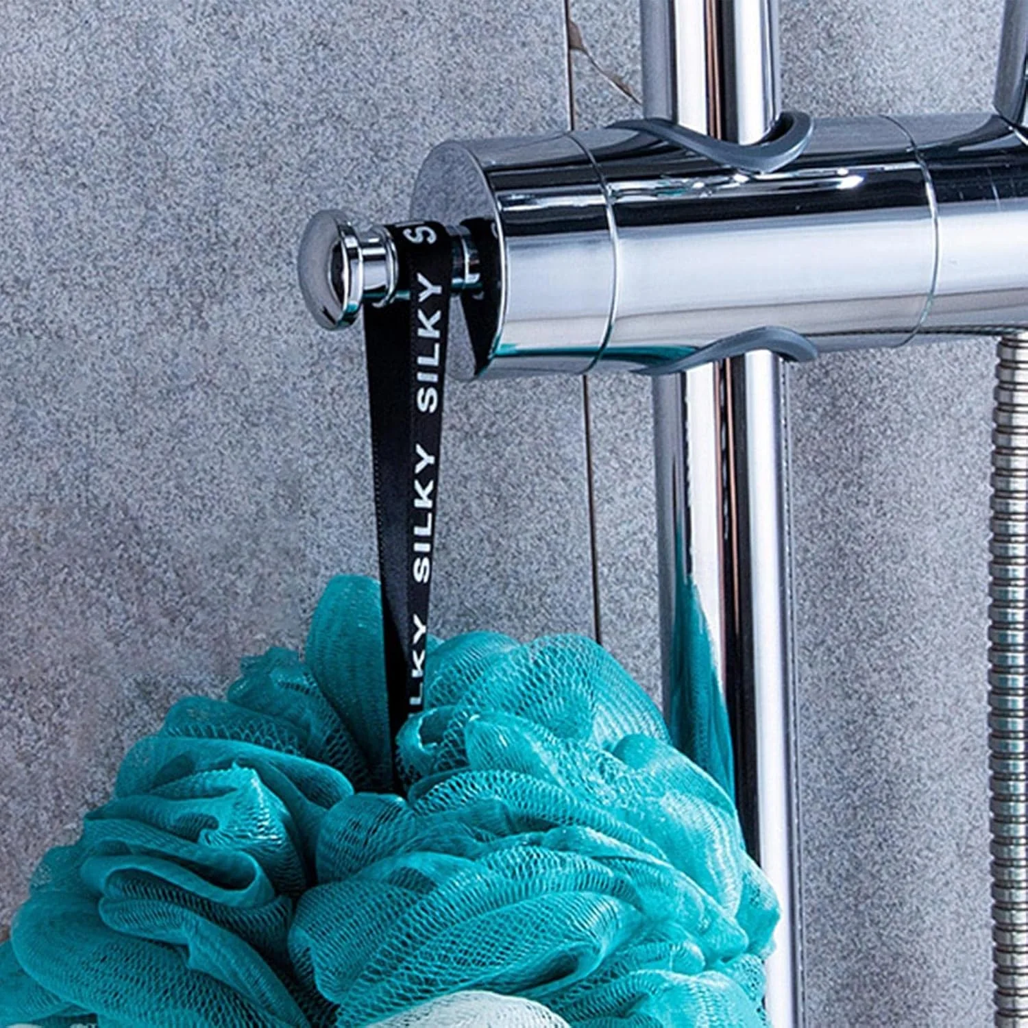 نگهدارنده سردوش - نگهدارنده سردوش دستی، نگهدارنده سردوش با روکش کروم و دستگیره برای لوازم حمام