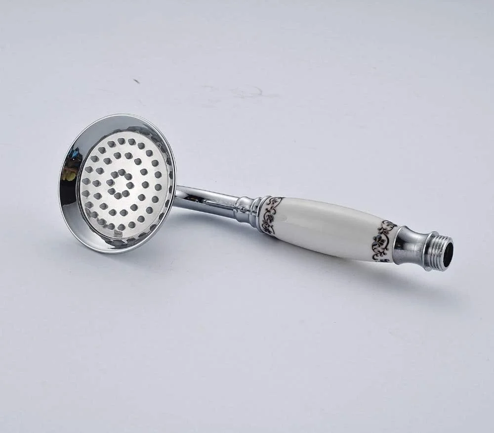 سردوش دستی با روکش کروم، سردوش دستی تحت فشار، سردوش گرد دستی حمام با قابلیت صرفه جویی در آب