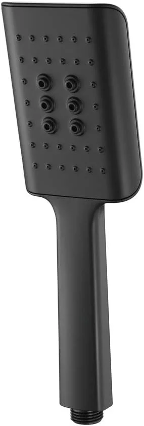 سردوش حمام مشکی، مربعی یونیورسال G1/2 اینچی با 3 حالت، سردوش دستی قابل تنظیم با یک دست