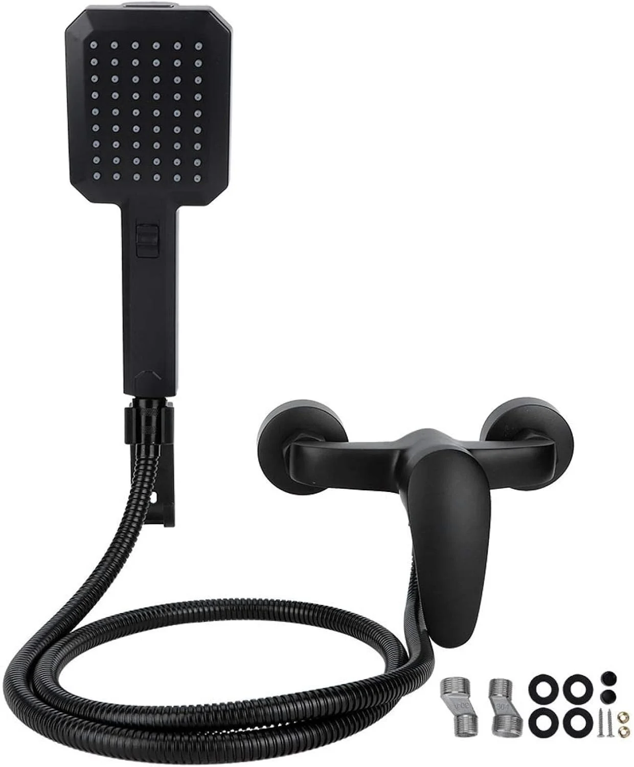 سیستم دوش دیواری با مقاومت در برابر خوردگی، اسپری دوش و سر دوش دستی مناسب حمام