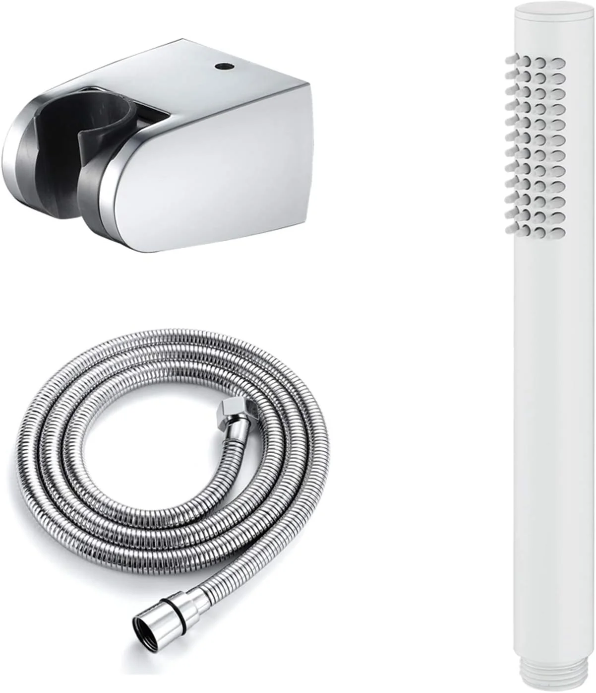 دوش دستی، سر دوش دستی برنجی سفید، سر دوش بارانی، سر دوش تک حالته، سر دوش دستی گرد با نازل و شلنگ