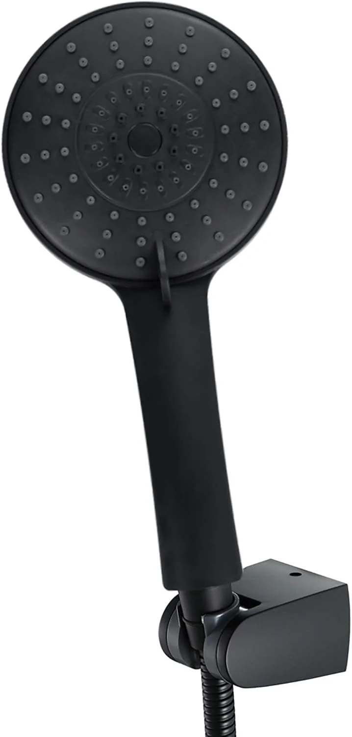 مجموعه دوش دستی سر دوش مشکی، سر دوش بارانی، سر دوش 3 حالته، سر دوش دستی گرد با شلنگ دوش