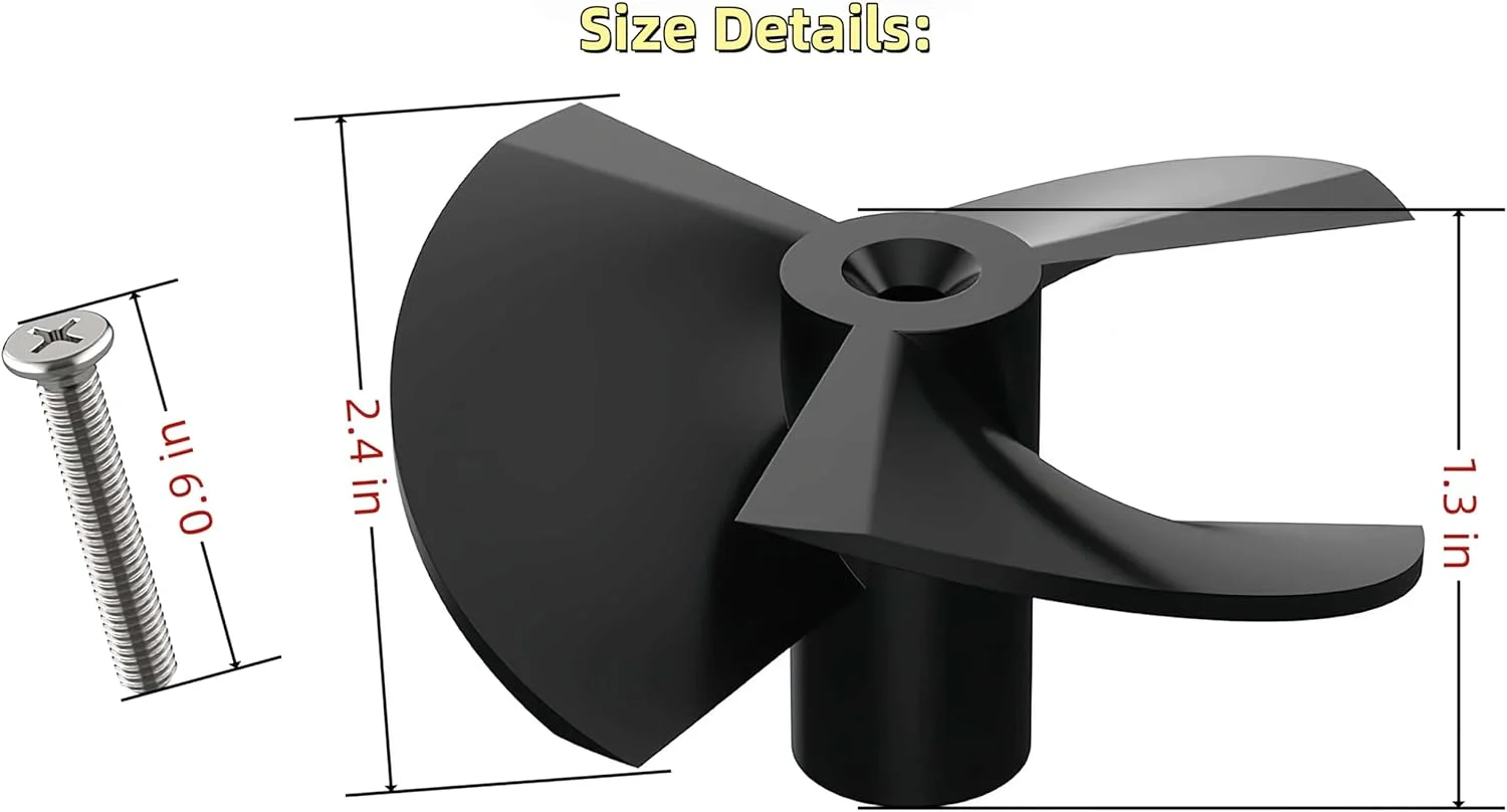 پروانه تمیز کننده استخر 9995266-R1 مناسب برای Apollo Plus، DLX4، DLX5، DX6، Edge، M4، M5، M400، M500، Nautilus (قدیمی)، Premier، Prowler 820، Prowler 83، مناسب برای Dolphin DX5S