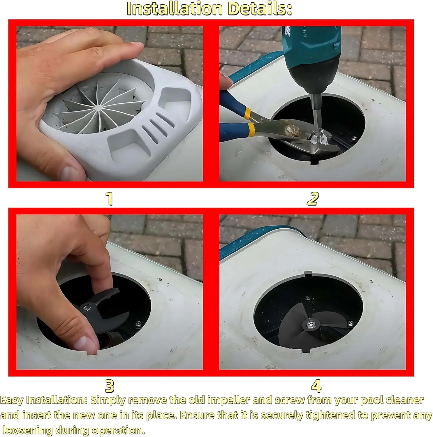 پروانه تمیز کننده استخر 9995266-R1 مناسب برای Apollo Plus، DLX4، DLX5، DX6، Edge، M4، M5، M400، M500، Nautilus (قدیمی)، Premier، Prowler 820، Prowler 83، مناسب برای Dolphin DX5S