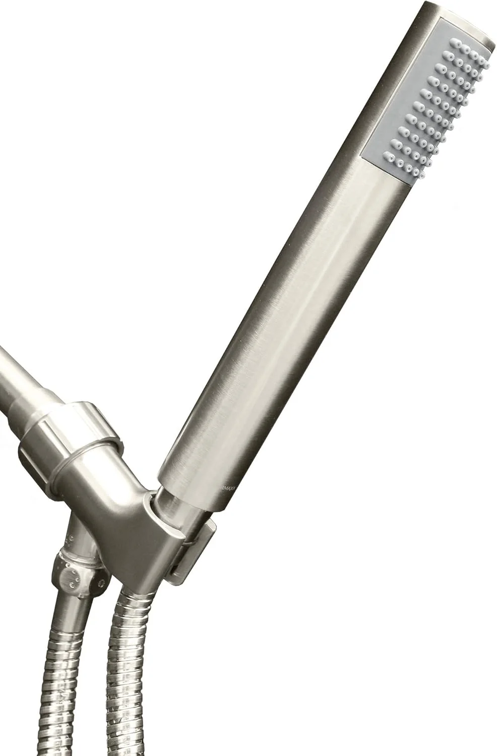 سردوش دستی فوق العاده فشار قوی ShowerMaxx سری Luxury Spa با شلنگ استیل فوق العاده بلند، دوش خود را با سردوش با روکش نیکل برس خورده MAXX-imize کنید