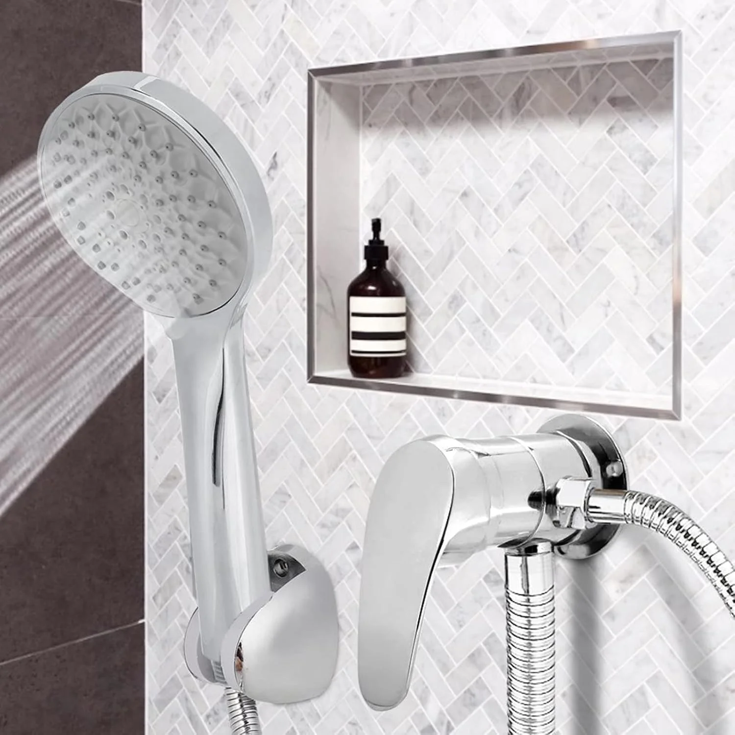 سردوش حمام فشار قوی، اسپری دوش حمام، آبکاری الکتریکی 6 حالته، سردوش دستی، لوازم جانبی حمام