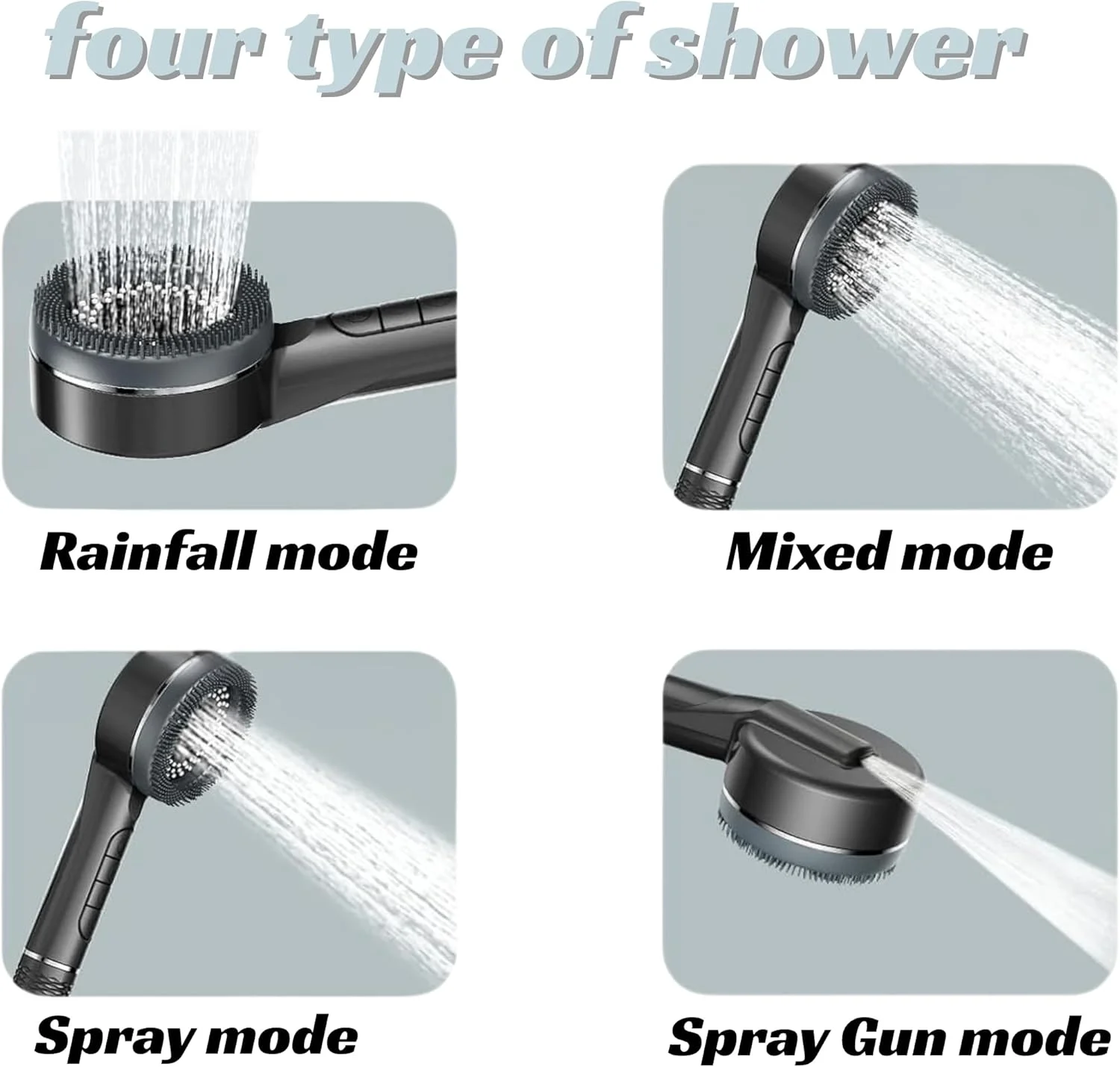 سردوش دستی فیلتردار Simbaa Mall™ – سردوش فشار قوی 5 حالته با دکمه برای تغییر آسان | شامل سردوش، فیلتر، شلنگ و سردوش دستی فشار قوی