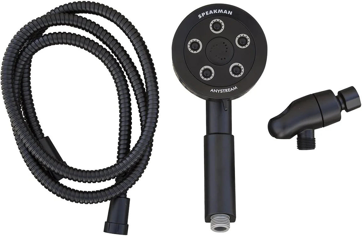 دوش دستی چند منظوره اسپیکمن مدل Neo Anystream VS-3010-MB-E2، با نرخ جریان 2.0 GPM، مشکی مات