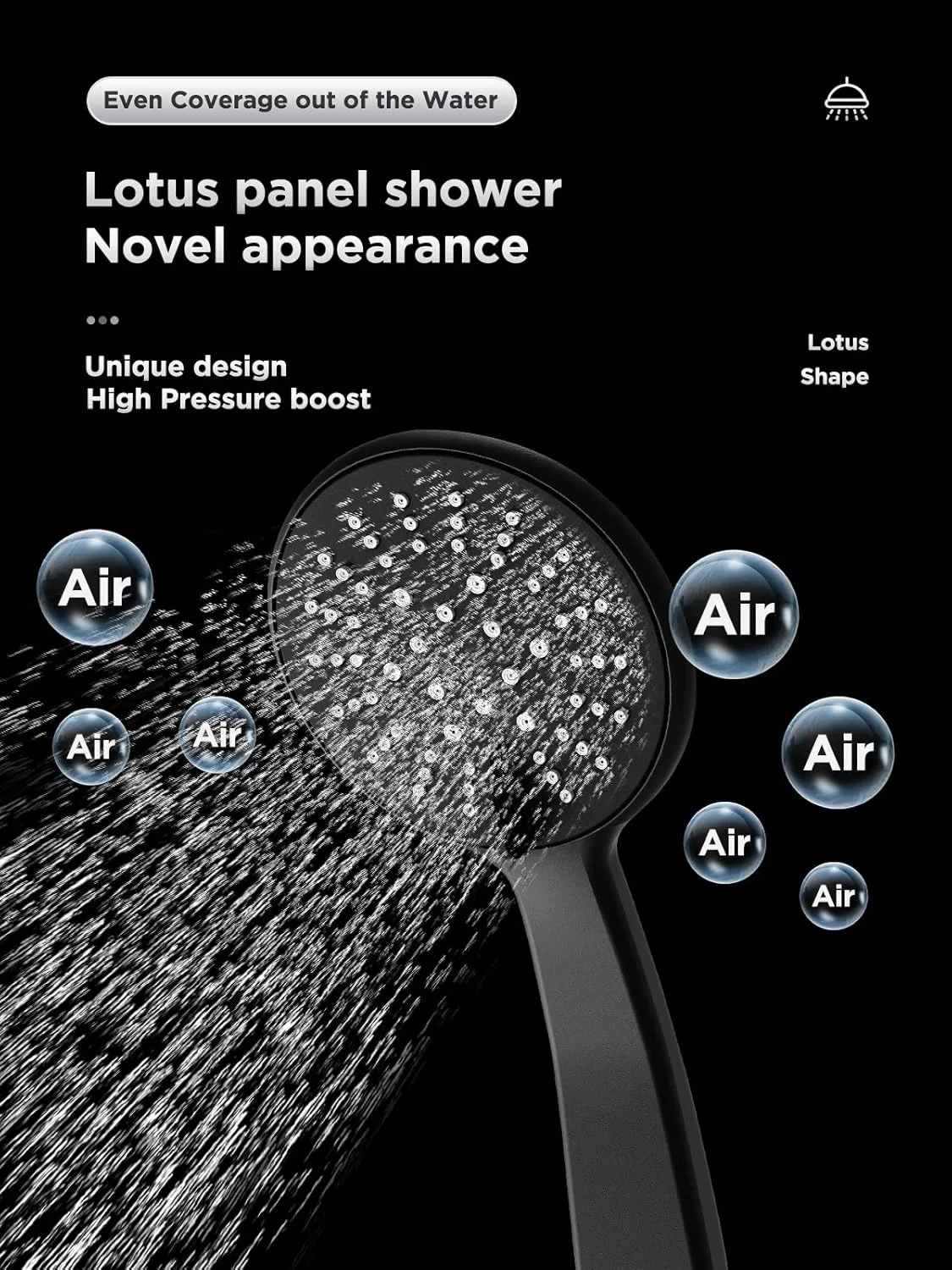 دوش دستی، سر دوش 5 حالته با شلنگ استیل 59 اینچی، نازل ضد گرفتگی، سر دوش و دوش های دستی، سر دوش های فشار قوی با فیلتر قابل تنظیم دستی. (مشکی مات) دوش دستی، سر دوش 5 حالته با شلنگ استیل 59 اینچی، نازل ضد گرفتگی، سر دوش و دوش های دستی، سر دوش های فشار قوی با فیلتر قابل تنظیم دستی. (مشکی مات)