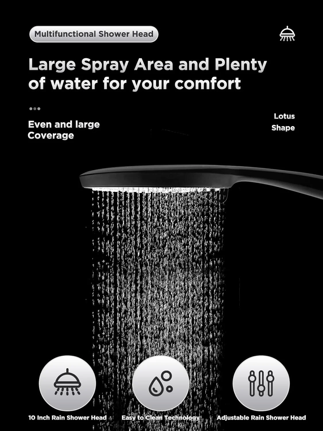 دوش دستی، سر دوش 5 حالته با شلنگ استیل 59 اینچی، نازل ضد گرفتگی، سر دوش و دوش های دستی، سر دوش های فشار قوی با فیلتر قابل تنظیم دستی. (مشکی مات) دوش دستی، سر دوش 5 حالته با شلنگ استیل 59 اینچی، نازل ضد گرفتگی، سر دوش و دوش های دستی، سر دوش های فشار قوی با فیلتر قابل تنظیم دستی. (مشکی مات)