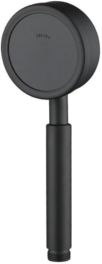 سردوش حمام استیل ضد زنگ مشکی، مقاوم در برابر افتادن، بادوام، سردوش فشار قوی برای حمام، ست دوش دستی صرفه جویی در آب (مشکی)